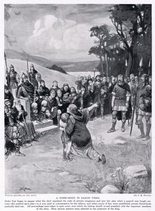 El moot del condado en tiempos sajones, años 1920 de Joseph Ratcliffe Skelton